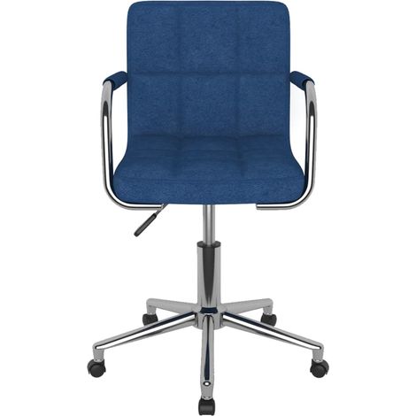 Maison Exclusive - Sedia da Ufficio Girevole Blu in Tessuto