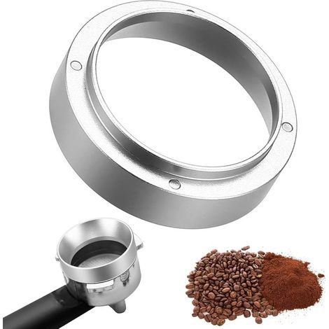 51 mm coffee dosing ring, espresso funnel, coffee machine accessory, aluminum dosing ring with magnetic closure, filling funnel for precise dosing of coffee cups (1/5)