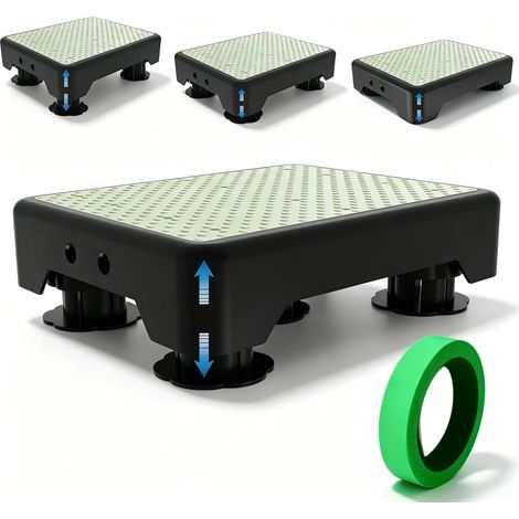 Marchepied antidérapant réglable en hauteur à 3 niveaux avec bande adhésive phosphorescente, max 200 kg, aide d'escalier pour personnes âgées, marchepied pour salle de bain (1/5)