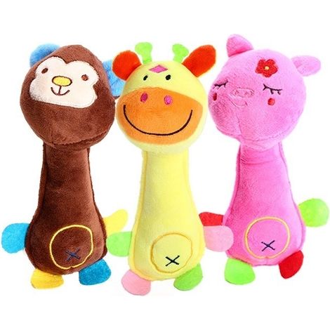 Peluche Chien Couineur Jouet à Mâcher pour Chien Jouet Interactif Lavable (1/5)