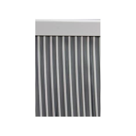 Rideau de porte en ruban Ebro 90 x 210 n° 7 gris-blanc 11303D