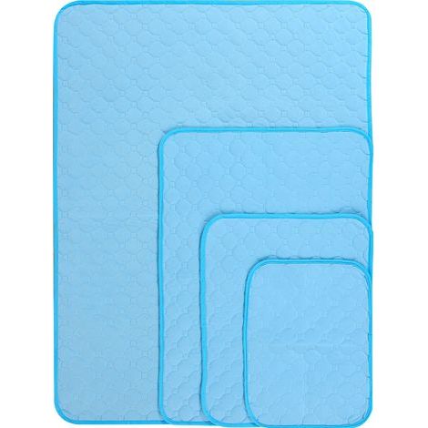 Tapis Rafraîchissant pour Chien et Chat XL – Coussin en Soie Glacée Respirant. Antidérapant et Lavable – Accessoire de Refroidissement Universel pour Animaux-x (1/5)