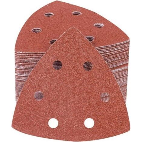 100 Pièces Delta-Triangles Ponçage Papier Abrasif Pour Ponceuse 93 x 93 x 93 mm Papier Ponceuse Triangulaire 60 Grain Disques Abrasifs pour Ponceuses (1/4)