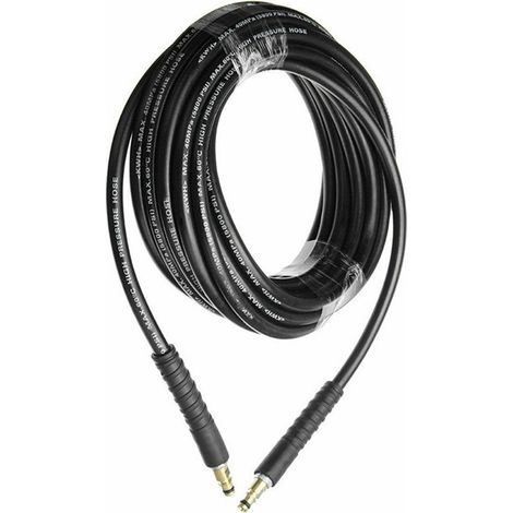 Manguera flexible de 8 m para hidrolavadoras Kärcher K2, K3, K4 y K5. Accesorios para mangueras de extensión. Repuestos de mangueras de extensión con mango de conexión rápida.