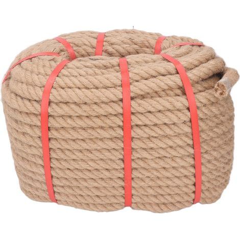 50m long jute twine, 20mm diameter, craft accessory for DIY projects and home decoration (1/5)