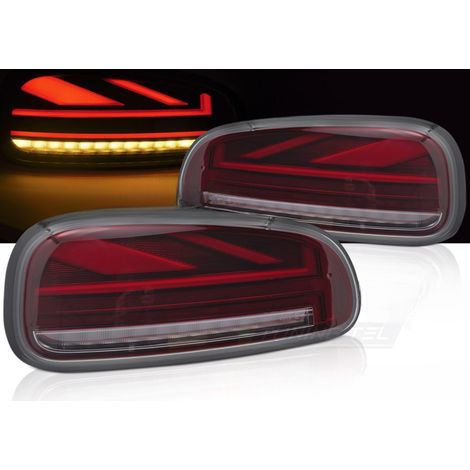 Paire de feux arriere Mini Cooper F54 Clubman de 2015 a 2019 Rouge - FULL Led