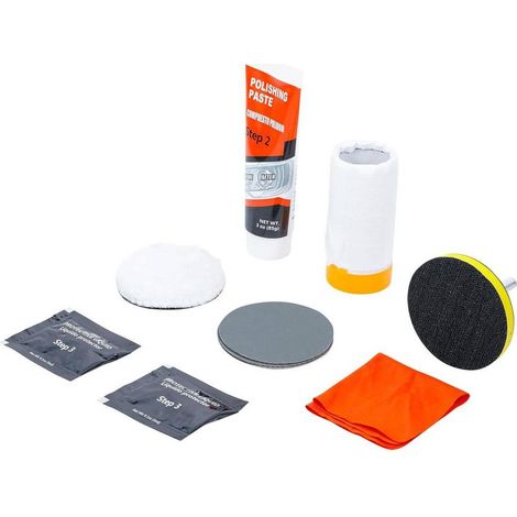 Kit de Remise en État de Phares Véhicules - 14 pcs - Rénovation et Protection,  - D-Work