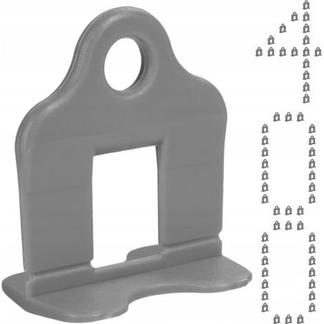 SIMPLEFIX SYSTÈME DE NIVELLEMENT POUR CARREAUX JOINT 1,5 mm GRIS 400 PIÈCES (1/5)