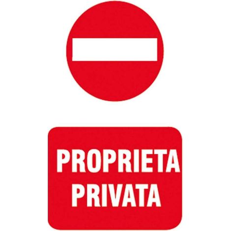 Cartello Proprietà Privata in Polipropilene 20x30 cm