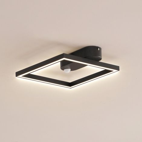 [NEUWERTIG] B-Ware Lindby Deckenleuchte Deckenlampe Led Yulla Sensor Bewegungsmelder Schwarz 34434