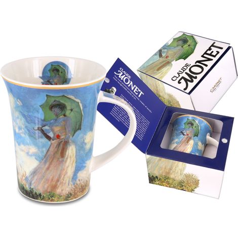 Becher - C. Monet, Frau mit Sonnenschirm (Carmani)