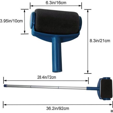Kit de rouleau à peinture - - Paint Runner Pro Renovator - 6 pièces - Réservoir intégré - Résistant aux taches (1/4)