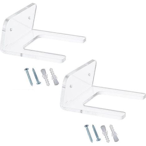 Lot de 2 supports muraux pour guitare, crochets de fixation avec kit de montage, support mural en acrylique transparent résistant. (1/5)