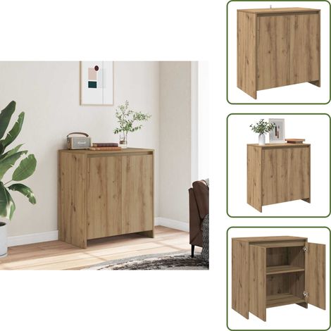 Stauraum - vidaXL Sideboard Artisan-Eiche 70x41x75 cm Holzwerkstoff - Dekoration (1/5)