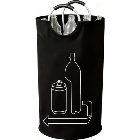 115L Collecteur de Bouteilles Poubelle de Recyclage Tri Selectif Poubelle Tri Sélectif avec Poignées Aluminium Poubelle Cuisine Rangement de Bouteilles (1/5)