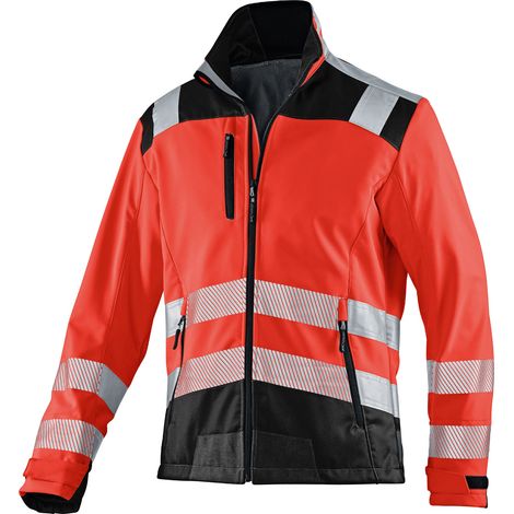 Kübler Jacke REFLECTIQ Softshell PSA 2 warnrot/schwarz Gr. XXL (1/2)