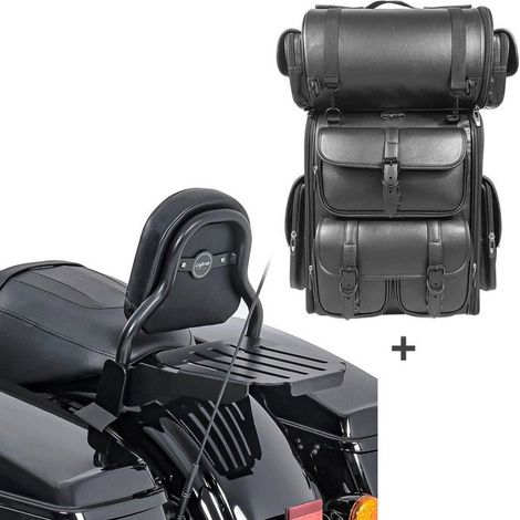 Sissy Bar CXS + LX Hintertasche für Custom Touring Motorräder 14-25 CB44376