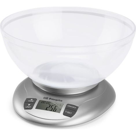Báscula de Cocina Electrónica Orbegozo PC 2017/ hasta 3.5kg/ Plata (1/5)