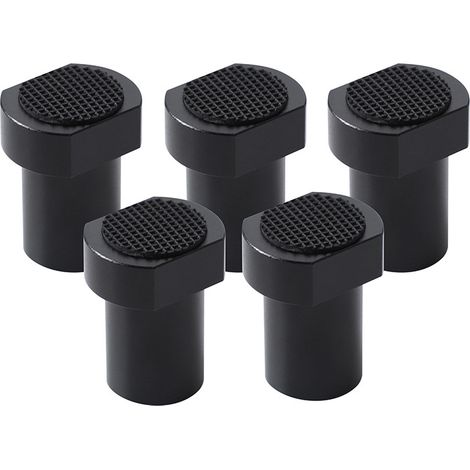 Lntyq 5 pièces Alliage d'Aluminium Presse Etabli pour Bench Dog Serre Joint Etabli pour Etabli Menuisier Bouchon de Positionnement de Serrage Accessoires d'Établi pour Trou de Chien de 20mm (Noir)