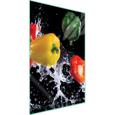 TAGLIERE IN VETRO 35x52 Peperone (1/5)