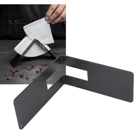 V60 Edelstahl-Filterhalter für Filterkaffee, Aufbewahrungsmöglichkeit für Filter auf der Kaffeebar-Theke (1/5)