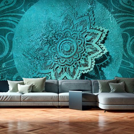 Fotomurale adesivo - Azure Flower II - 490x280 (1/4)