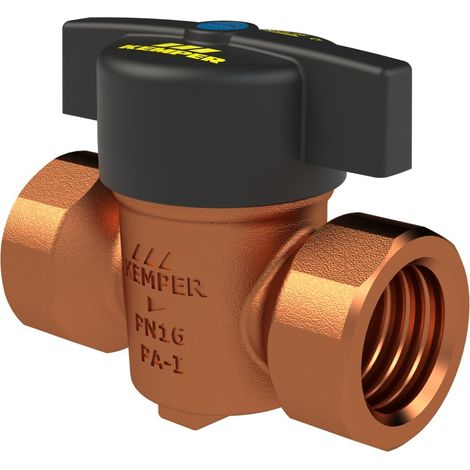 Kemper Válvula de cierre de paso total VAV, rosca hembra, Figura 385 00, DN 25, 3850002500