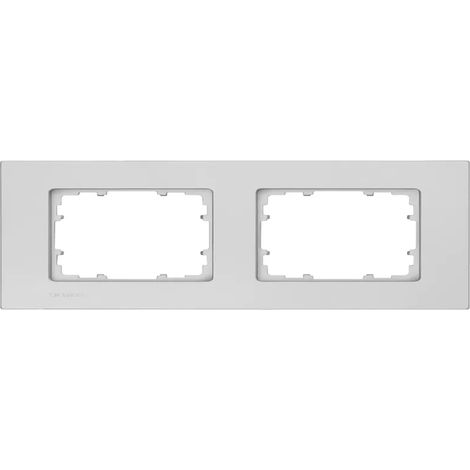 Rahmen 2 Elemente 161x90mm in Aluminium-Metallic Siemens Delta MIRO 5TG11121 (1/2)