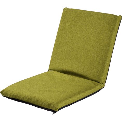 Fauteuil pliable confortable, respirant librement, angle multiple 6 niveaux réglable pour balcon fenêtre Vert fruit (1/5)