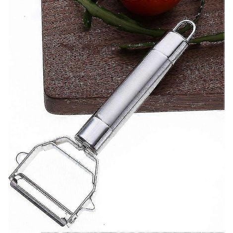 Éplucheur turbo pour fruits et légumes - Éplucheur ultra-tranchant en acier inoxydable (1/4)