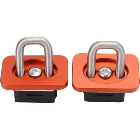 Ancrage pour camion avec fixation en acier inoxydable à 35° pour anneau de taureau rétractable (1/5)