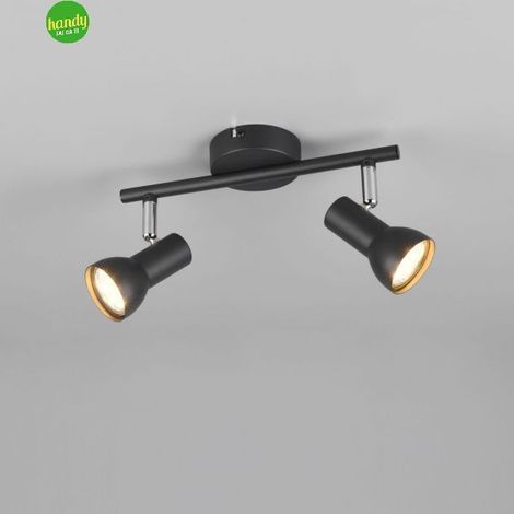 Barra Cantar Trio Lighting 2x GU10 in metallo nero opaco