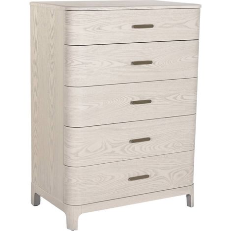 Chiffonnier gris clair élégant en métal et bois ambiance traditionnelle - gris clair effet bois naturel (1/5)
