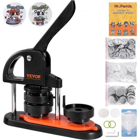 Kit per Fustellatrice Manuale di Badge Spillo Bottoni Diametro (1/5)