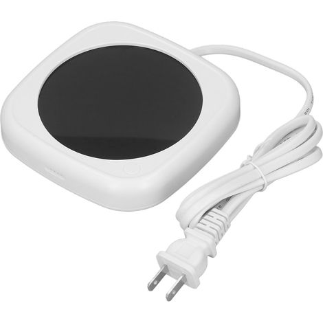 Chauffe-tasse électrique à température constante, idéal pour la maison, le bureau et les voyages. Prise américaine 110 V, blanc. (1/5)