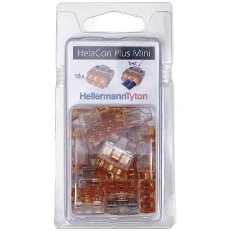 HellermannTyton 148-90055 HCPM-3-Blister-PC-CL/OG (18) Borne de raccordement flexible: 1.0-2.5 mm² rigide: 0.5-2.5 mm² Nombre de pôles: 3 18 pc(s) R941992