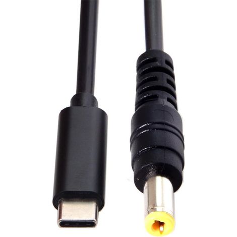 Câble d'alimentation PD de type C USB-C vers DC 5,5 x 2,5 mm pour ordinateur portable (1/5)