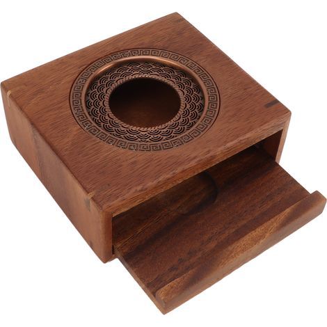 Chauffe-théière à bougie style japonais en noyer, chauffe-théière universel pour la maison (1/5)