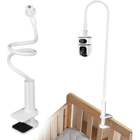 1 Stück weiße Wandhalterung für Überwachungskameras, 360° drehbar, für den Innen- und Außenbereich, mit 1/4"-Gewinde. (1/5)
