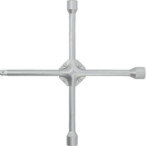 Llave cruzada de 17 x 19 x 21 mm, 1/2 pulgadas, para cambio de neumáticos y trabajos de atornillado, de acero al carbono resistente