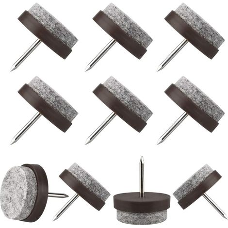 50 pièces Patins en Feutre Chaise 21MM Patins de Chaise en Feutre Patins de Meubles Patins de Meubles Patins de Meubles avec Clou Patins en Feutre Ronds Patins en Feutre Patins Patins (1/5)