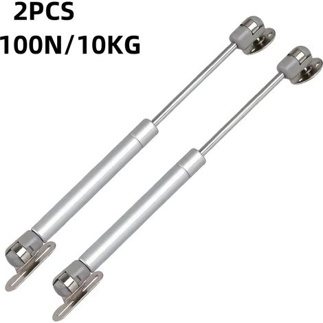 (Argent 10 kg x 2) Charnières à gaz pour armoire, âme en cuivre, support de levage de porte, charnières hydrauliques pour portes de placards de cuisine, quincaillerie (1/5)