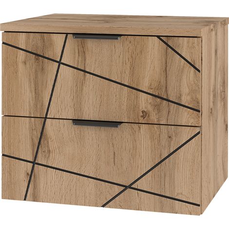 Meuble sous-vasque 60cm plan de toilette Teren Bois