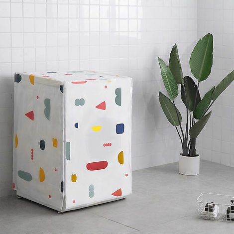 Housse pour lave-linge, housse anti-poussière pour sèche-linge, housse pour machine à laver à chargement frontal (1/3)
