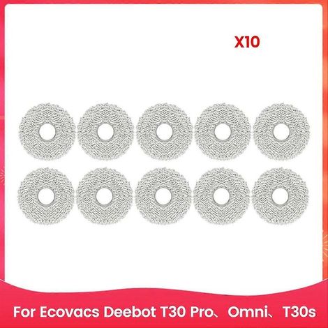 Lingettes de nettoyage pour aspirateurs robots Ecovacs Deebot T30 Pro, Omni, T30s et Ecovacs Combo X2 (1/5)