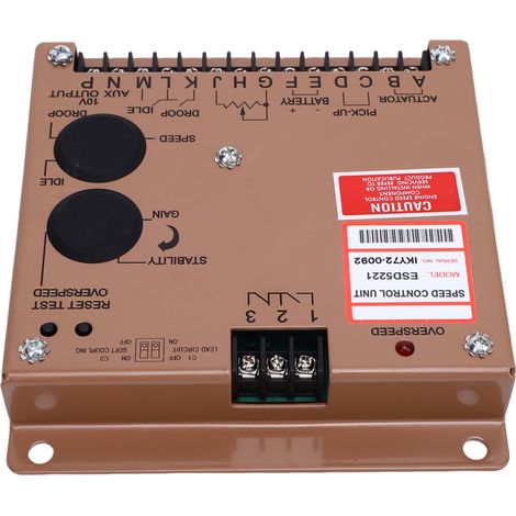 Régulateur de vitesse ESD5221 pour groupe électrogène : module de commande et régulateur de vitesse, installation facile (1/5)