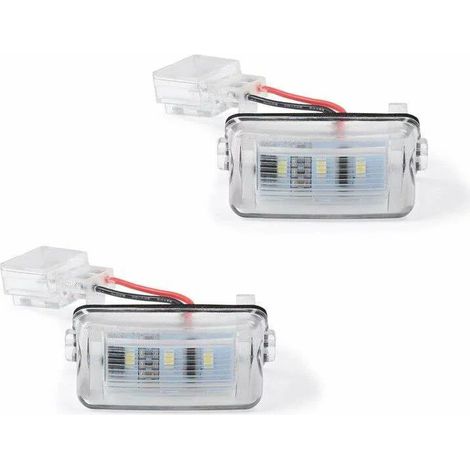 KIT LUCI TARGA A LED COMPATIBILE CON Citroen Berlingo C3 + Picasso C4 C5, VETRO TRASPARENTE (1/3)