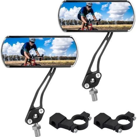 Fahrradspiegel – 2er-Set – 360° verstellbar – drehbar – schwarz (1/4)