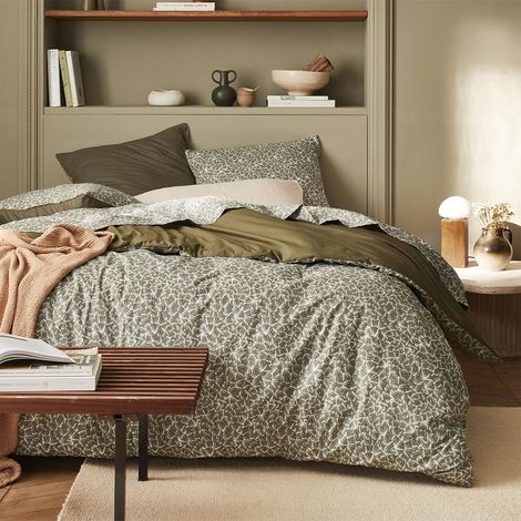 Housse de Couette imprimée en Percale de Coton, 240x220cm (1/4)