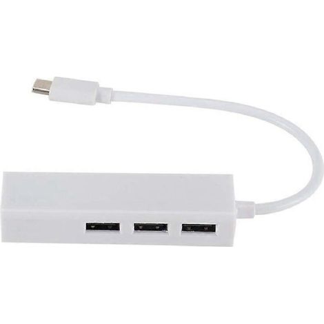 Hub Ethernet USB 2.0 100 GbE avec port RJ45 et 3 ports USB 2.0 (1/5)